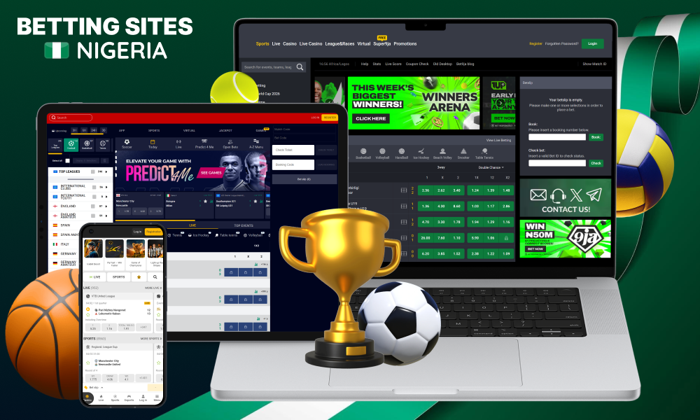 Online betting sites in Nigeria allow you to conveniently place bets on sports, with a variety of markets and generous bonuses