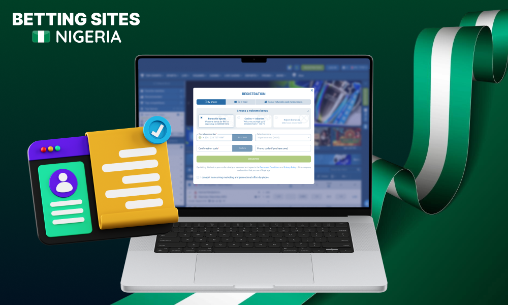 To register on a betting site in Nigeria, players need to choose a platform and fill out a form with their personal details